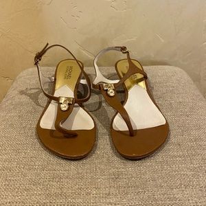 MICHAEL by Michael Kors Camel Wedge Sandal